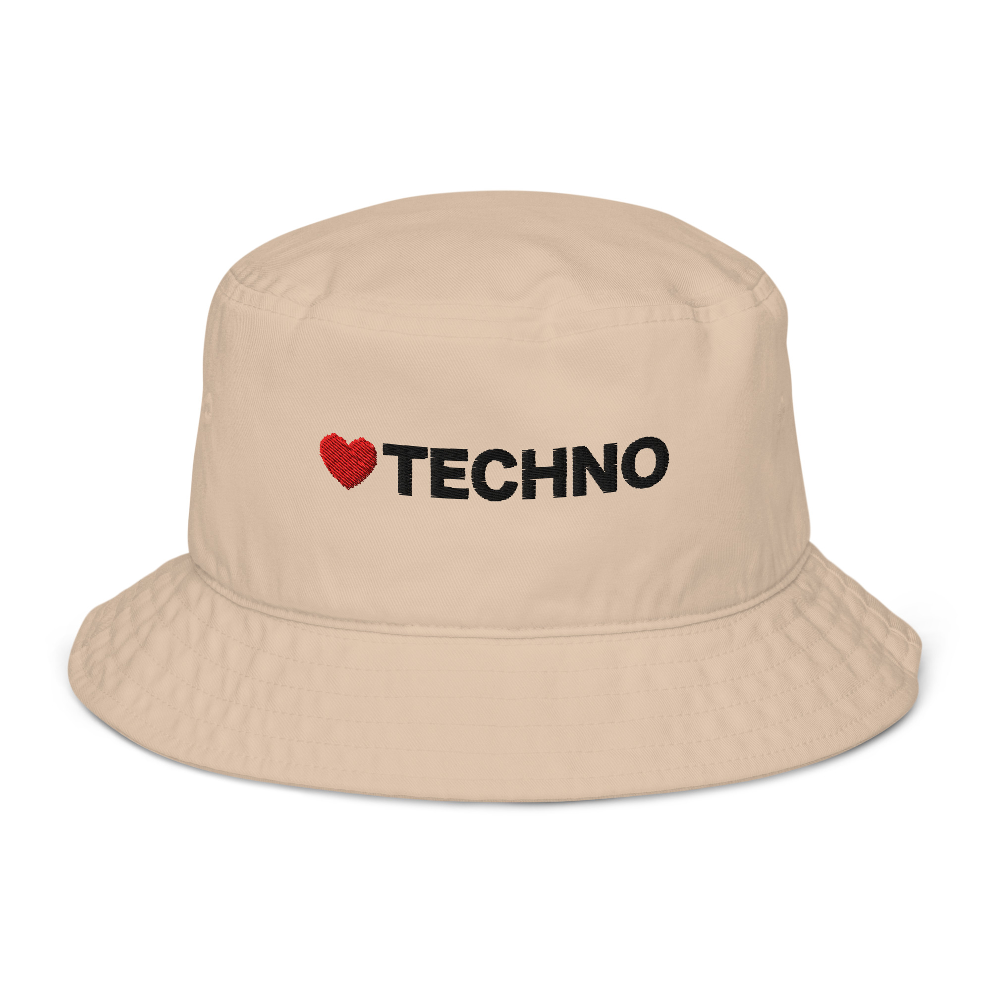 I LOVE TECHNO (Organic Bucket Hat)